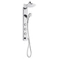 Forno Acqua AcquaSPA Shower Panel with SensoTEMP, Mirrored Stainless Steel Finish, Overhead Rainfall Shower, Handheld Shower Head, Body Jets, 1.8 GPM Flow Rate
