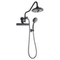 Forno Acqua AcquaFALL Mini 8 Inch Shower Head, Matte Black Finish, Overhead Rainfall Shower, Handheld Shower Head, Body Jets, 1.8 GPM Flow Rate