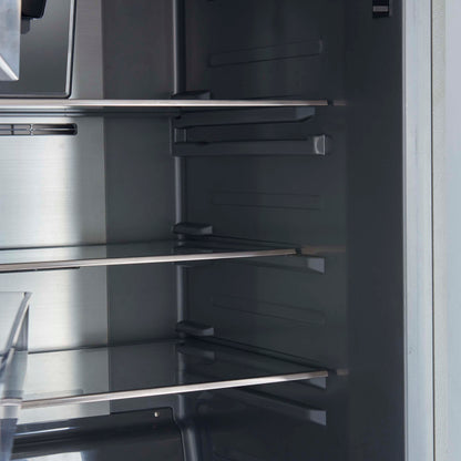 Forno Fortezza 32 Inch Left-Swing Freezer with Standard Trim Grill, Stainless Steel, with Automatic Ice Maker