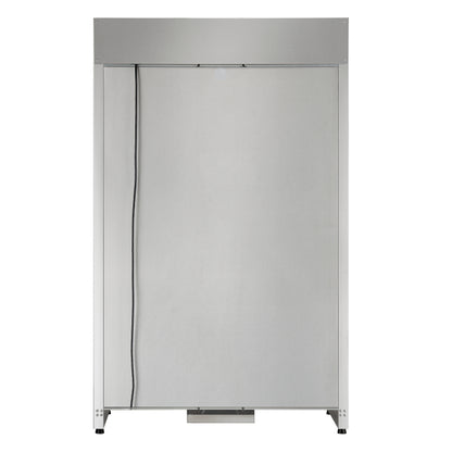 FORNO Abruzzo 48-Inch Dual Zone Wine Cellar, 102 Bottles, 24 cu. ft., Clear Acrylic Holders & Stainless Trim Shelves
