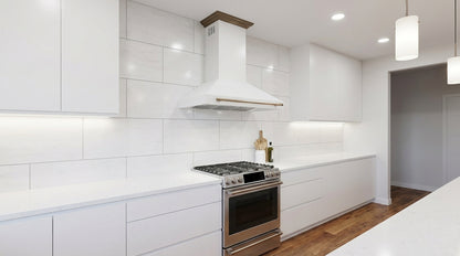 Forno Aria 48 Inch Wall-Mounted Range Hood in White